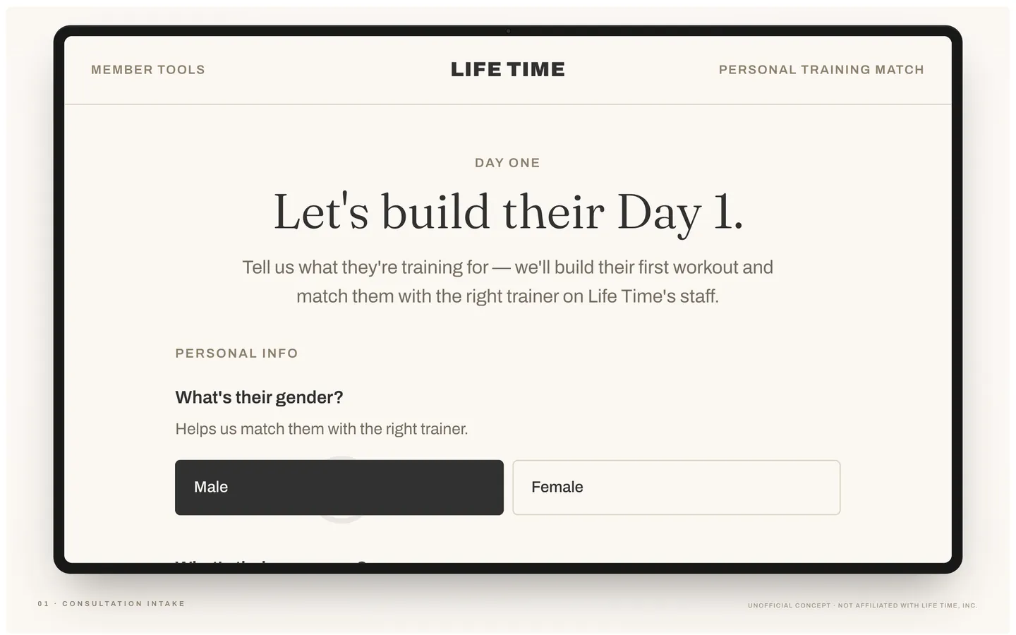 The Day 1 intake form: Let's build their Day 1
